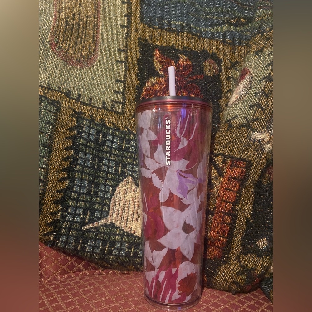 Starbucks floral 24 oz Cold Cup